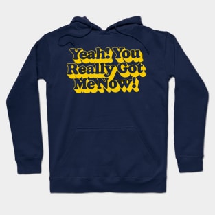 Yeah, You Really Got Me Now / Retro 60s Typography Design Hoodie